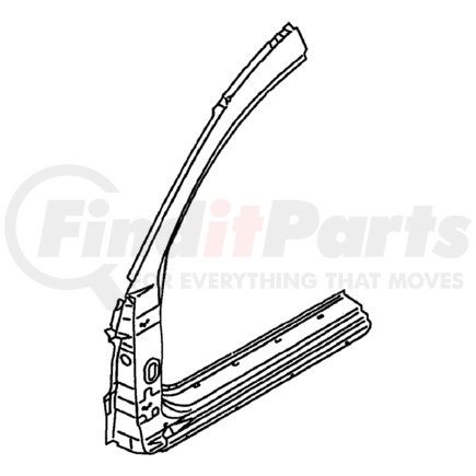 MR535592 by CHRYSLER - PANEL. Right. Front Side. Outer. Diagram 5