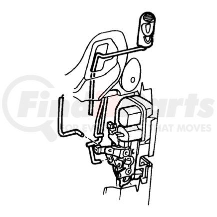 1BK62WL8AA by CHRYSLER - KNOB AND LINK. Right. Door Latch. Diagram 5
