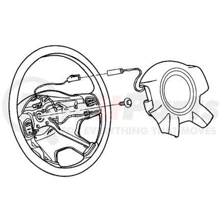 1JA391DVAB by CHRYSLER - WHEEL. Steering. Diagram 1