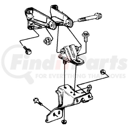 52059030 by CHRYSLER - BRACKET. Right. Engine Mount. Diagram 2