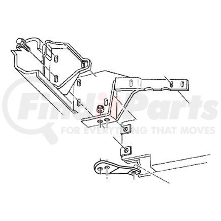 55155096AB by CHRYSLER - BRACKET. Right. Front Bumper. Diagram 9