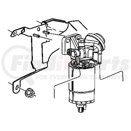 52125498AD by CHRYSLER - BRACKET. Fuel Filter. Diagram