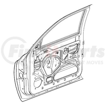 56021184AG by CHRYSLER - Door Wiring Harness - Front, fits 1999 Dodge Durango