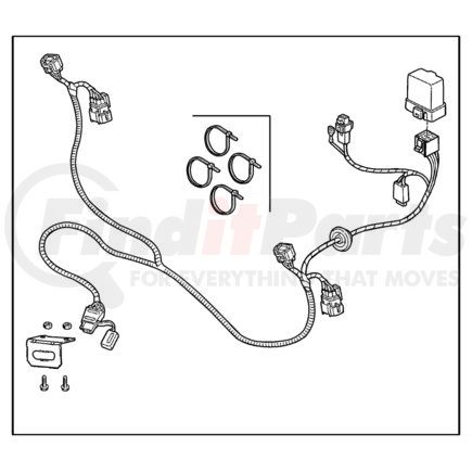 82204638AB by CHRYSLER - WIRING PACKAGE. Trailer Tow. Diagram 1