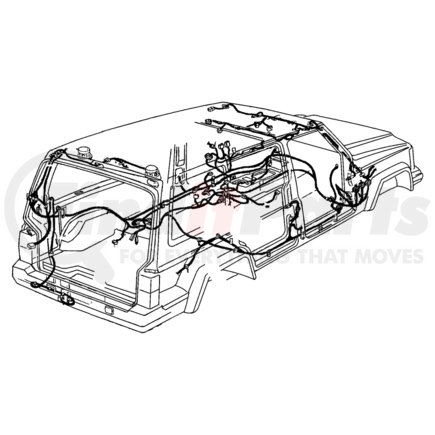 56009839AB by CHRYSLER - ABS System Wiring Harness - fits 1999-2001 Jeep Cherokee