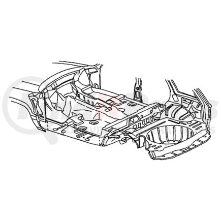 82204412 by CHRYSLER - MAT KIT. Front and Rear. Floor - Rear. Diagram 11