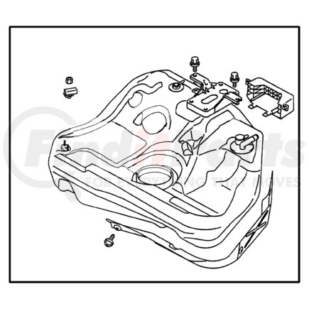 MR342757 by CHRYSLER - BRACKET. Vapor Canister. Diagram 5