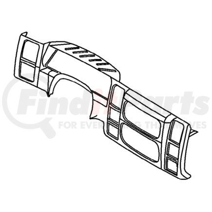 5GS40DX9AA by CHRYSLER - Instrument Panel Storage Compartment - Passenger Side, Bin Only, fits 2001-2004 Dodge Dakota