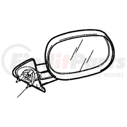 55077070AA by CHRYSLER - MIRROR. Right. Outside Rearview. Diagram 4