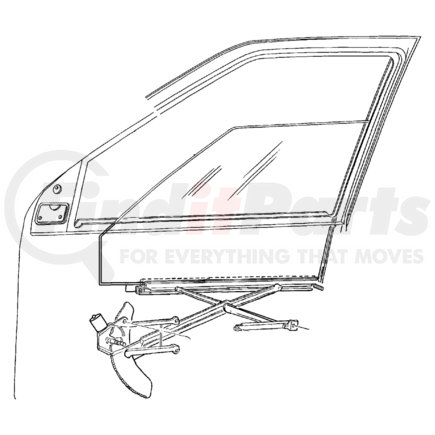 55076244 by CHRYSLER - CHANNEL. Right. Front Door Glass Lower. Diagram 3