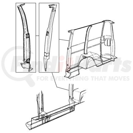 55346669AC by CHRYSLER - PANEL. Side Step Sill. Diagram 8