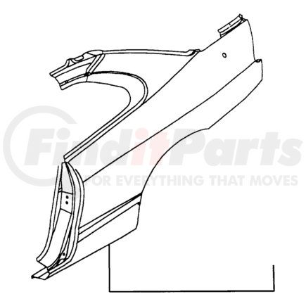 MB959409 by CHRYSLER - PANEL. Left. Quarter. Diagram 12