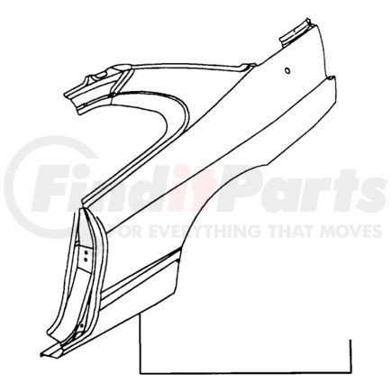MB959414 by CHRYSLER - EXTENSION. Right. Quarter Panel. Diagram 13
