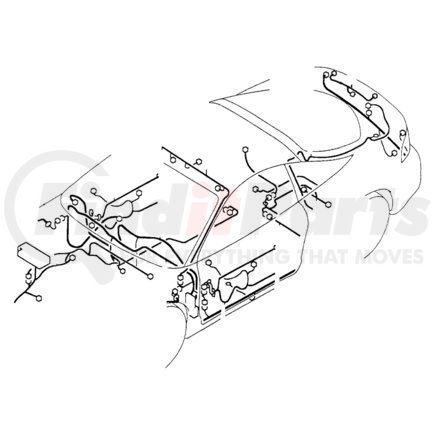 MR282640 by CHRYSLER - WIRING. Rear Bumper. Diagram 19