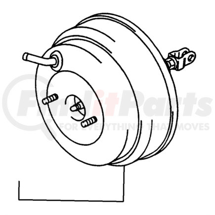 MR527043 by CHRYSLER - Power Brake Booster - with Traction Control, fits 2001-2005 Chrysler Sebring