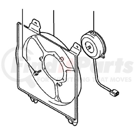 MR958618 by CHRYSLER - Engine Cooling Fan Shroud - fits 2001-2005 Chrysler Sebring