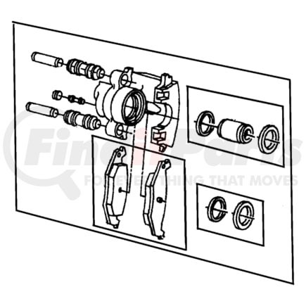 V2013767AC by CHRYSLER - PAD KIT. Rear Disc Brake. Diagram 5