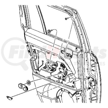 1BH30DK7AB by CHRYSLER - PLUG. Right. Door Trim Panel. Diagram 7