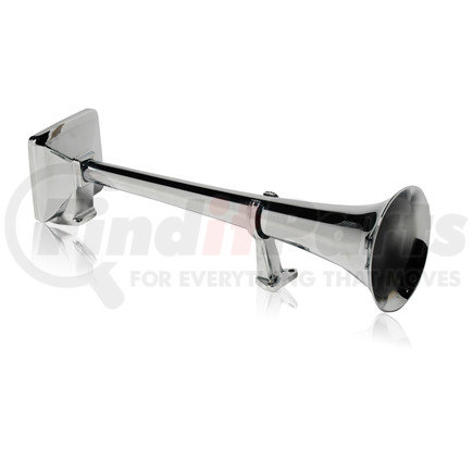 H00856 by HADLEY - Air Horn - Stainless Steel, Round Bell, 19 in. Length, 7/16 in.- 24 Thread Air Connection