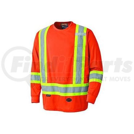 V1051250U-XL by PIONEER SAFETY - Birdseye LS Safety Shirt