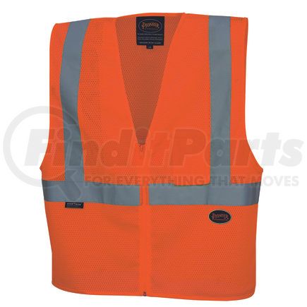 V1060450U-S by PIONEER SAFETY - Zip-Up Safety Vest