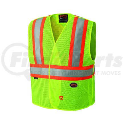 V2510860U-S/M by PIONEER SAFETY - Flame Resistant Hi-Viz Vest - Hi-Viz Yellow/Green, Size S/M