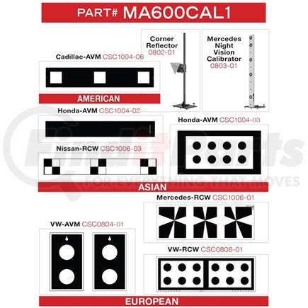 MA600CAL1 by AUTEL - Autel ADAS Calibration Package 1 for MA600 System