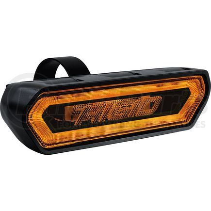 90122 by RIGID - RIGID Chase, Rear Facing 5 Mode LED Light, Amber Halo, Black Housing