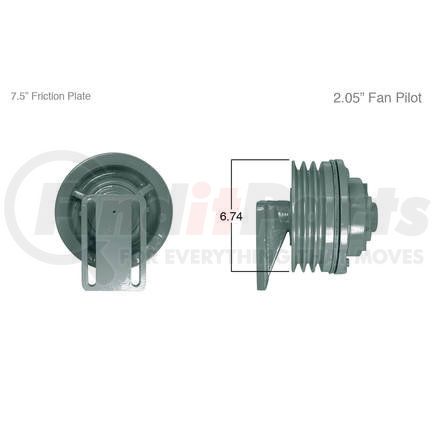 Kit Masters 90029 Engine Cooling Fan Clutch Re-Manufactured Fan Clutch