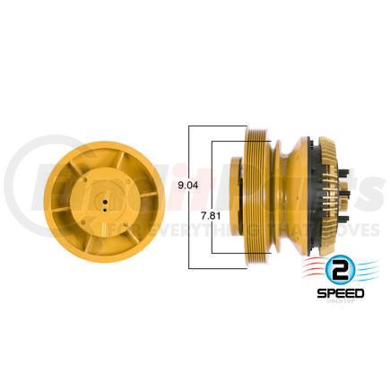 99900 by KIT MASTERS - Remanufactured Engine Cooling Fan Clutch - GoldTop, 2.56 in. Pilot, with High-Torque