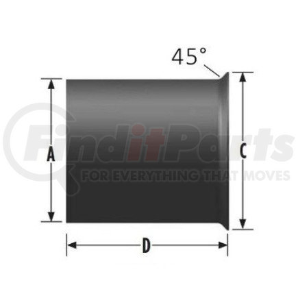 T400-6 by GRAND ROCK - 4" X 6"  TURBO FLANGE