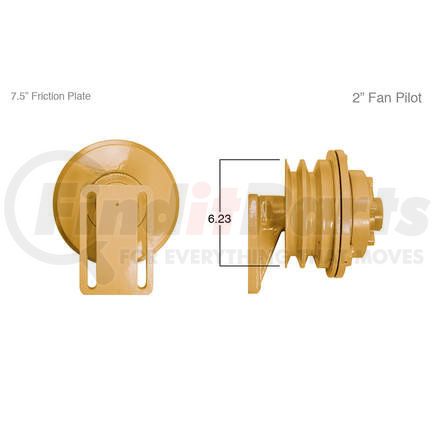 Kit Masters 90030 Engine Cooling Fan Clutch Re-Manufactured Fan Clutch