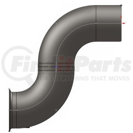 FL-17094-030 by GRAND ROCK - 04-17094-030 TURBO PIPE W/ PYRO