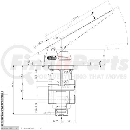 4613170020 by WABCO - Foot Brake Valve