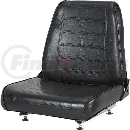 WM682-2 by WISE SEATS - Back Cushion, Black Vinyl for 682 Series Seat