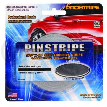 R208107 by PROSTRIPE - 1/8" x 40' Solid Stripes Gunmetal Metallic