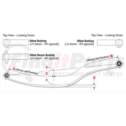 53711-000 by HENDRICKSON - 50-304 Air Suspension 2010-18 Leaf Spring