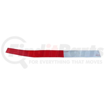 V825549-18 by REDNECK TRAILER - Lighting Accessory Parts - Reflexite 11" Red/7" White 18" Strip Conspicuity Tape