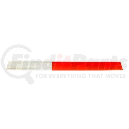 29845 by REDNECK TRAILER - 3M 11in Red/7in White 18in Strip Conspicuity Tape