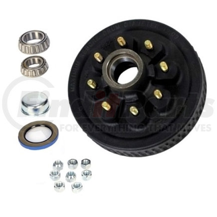 8-219-13UC3 by REDNECK TRAILER - Hub and Drum Assembly - Dexter 8 On 6.5" Standard Hub & Drum Kit For 6K & 7K Axles with 9/16" Studs