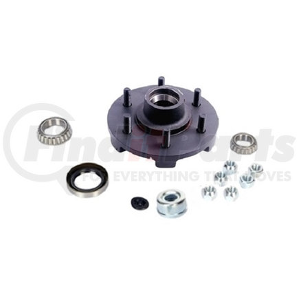 84655UC1-EZ by REDNECK TRAILER - Hub - Dexter 6 On 5.5" Ez-Lube Hub Kit For 3.5K Axles