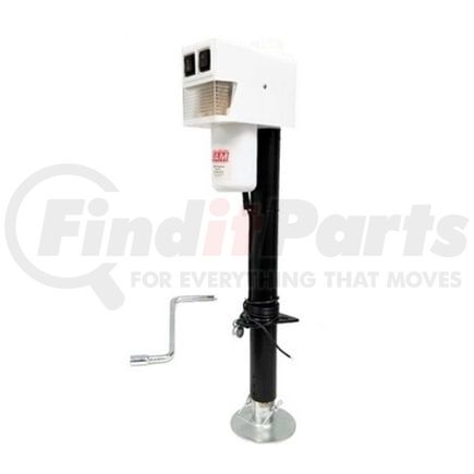 Redneck Trailer EJ3520WBX Trailer Jack Electric Trailer Jack - 18in Travel, White, 2in x 2 14/in Tube Diameter, 3.5K Capacity