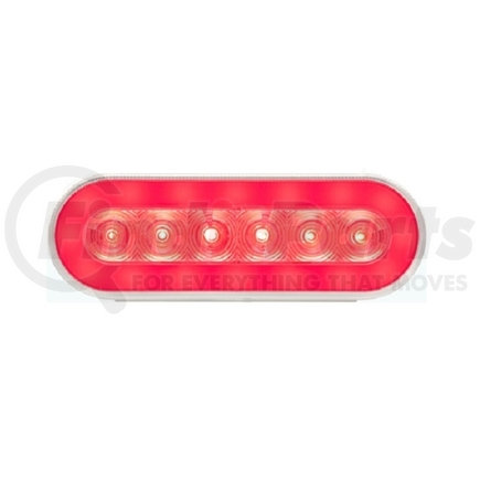 STL-111RCB by REDNECK TRAILER - Lighting Accessory Parts - Optronics 6" Oval Glolight Stop/Turn/Tail Clear Lens