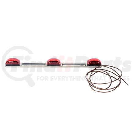 MCL-97RB by REDNECK TRAILER - Lighting Accessory Parts - Optronics Stainless Red LED Id Light Bar