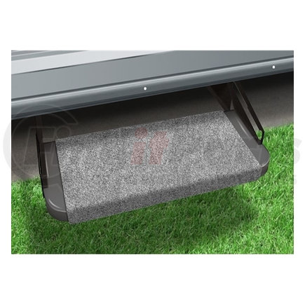 2-0313 by PREST-O-FIT - Prest-O-Fit 18in Castle Gray Outrigger RV Step Rug