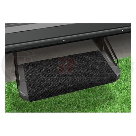 2-0314 by PREST-O-FIT - Prest-O-Fit 18in Black Onyx Outrigger RV Step Rug