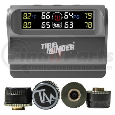 TPMS-TRL-4 by REDNECK TRAILER - Tire Pressure Monitoring System for 4-Wheel Trailer, Solar Power, 4 Transmitters, up to 70psi