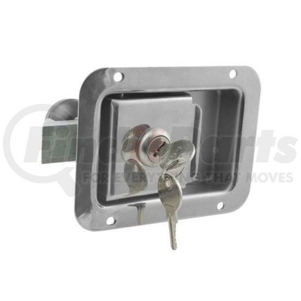 L1833 by REDNECK TRAILER - 2 3/4 x 3 3/4 Locking Stainless Steel Flush Latch(Junior) w/Inside Release