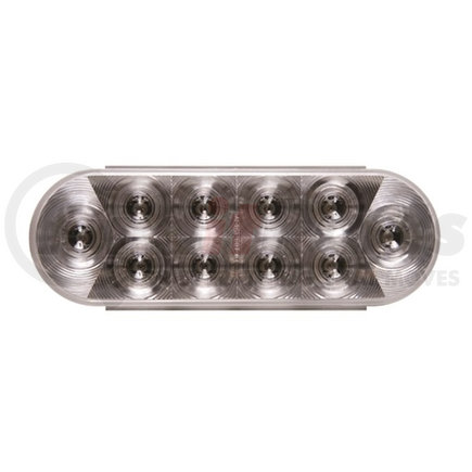 BUL-72CB by REDNECK TRAILER - Lighting Accessory Parts - Optronics 6" Oval Clear LED 10 Diode Utility Light
