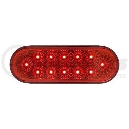 STL-22RB by REDNECK TRAILER - Lighting Accessory Parts - Optronics Miro-Flex Red 6" Oval LED S/T/T Light